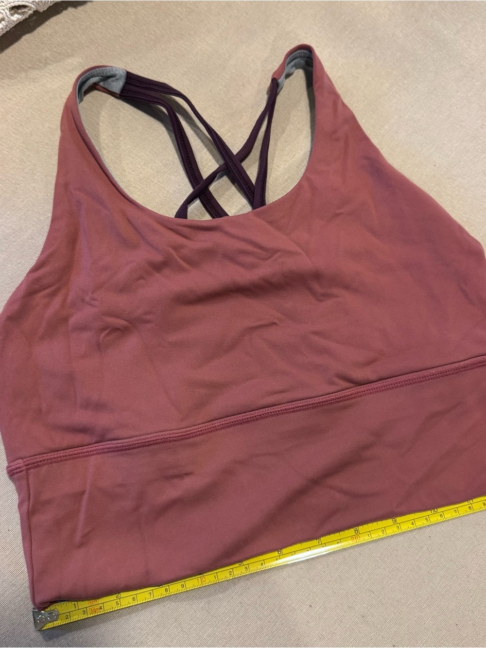 Born Primitive Mauve Sports Bra with Plum Straps
